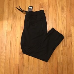 NWT G.H. Bass Men’s Black Zipper Pockets Sweatpant